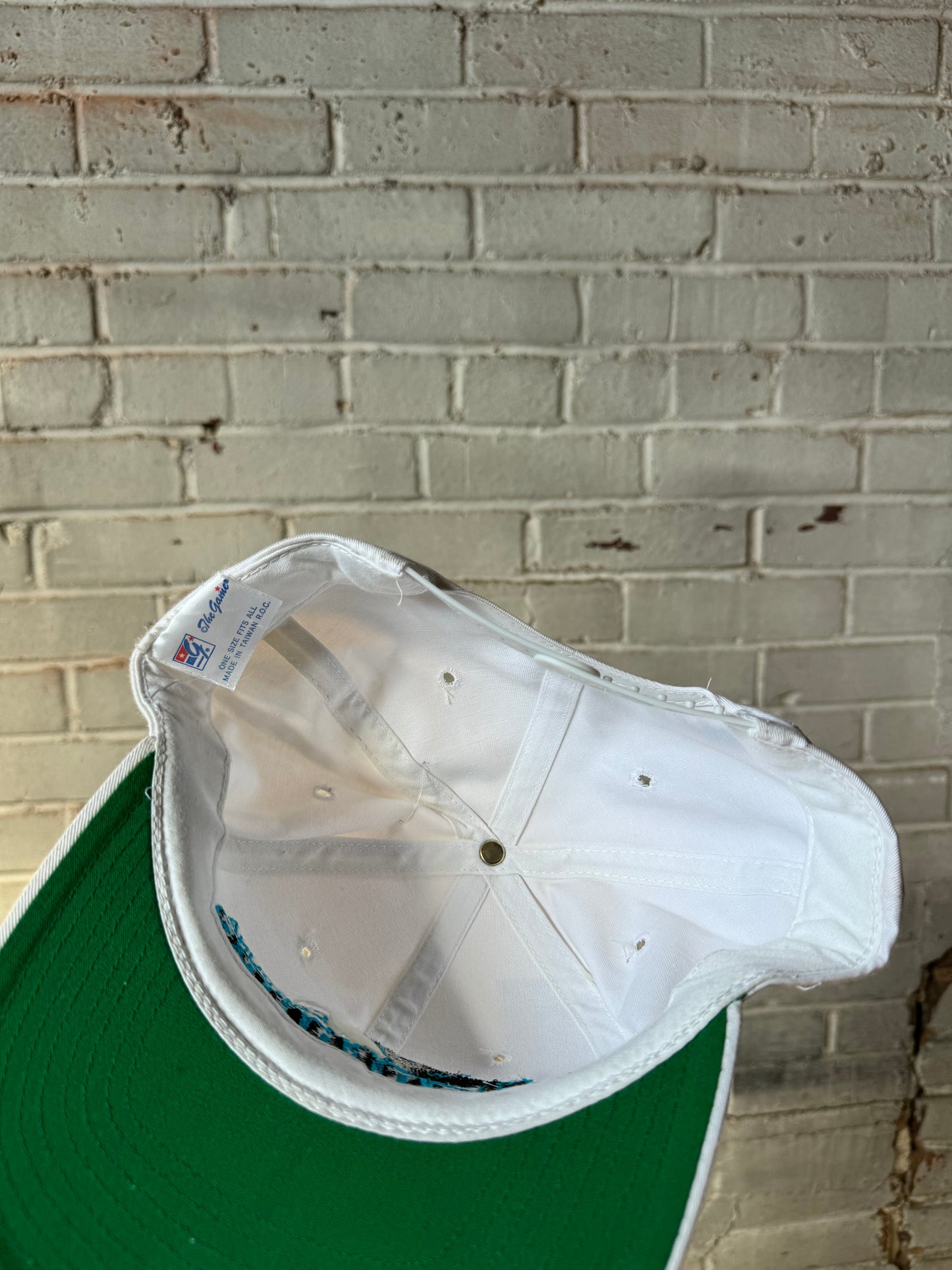 90’s Carolina Panthers Vintage White The Game NFL Snapback Hat - Deadstock (OSFA)