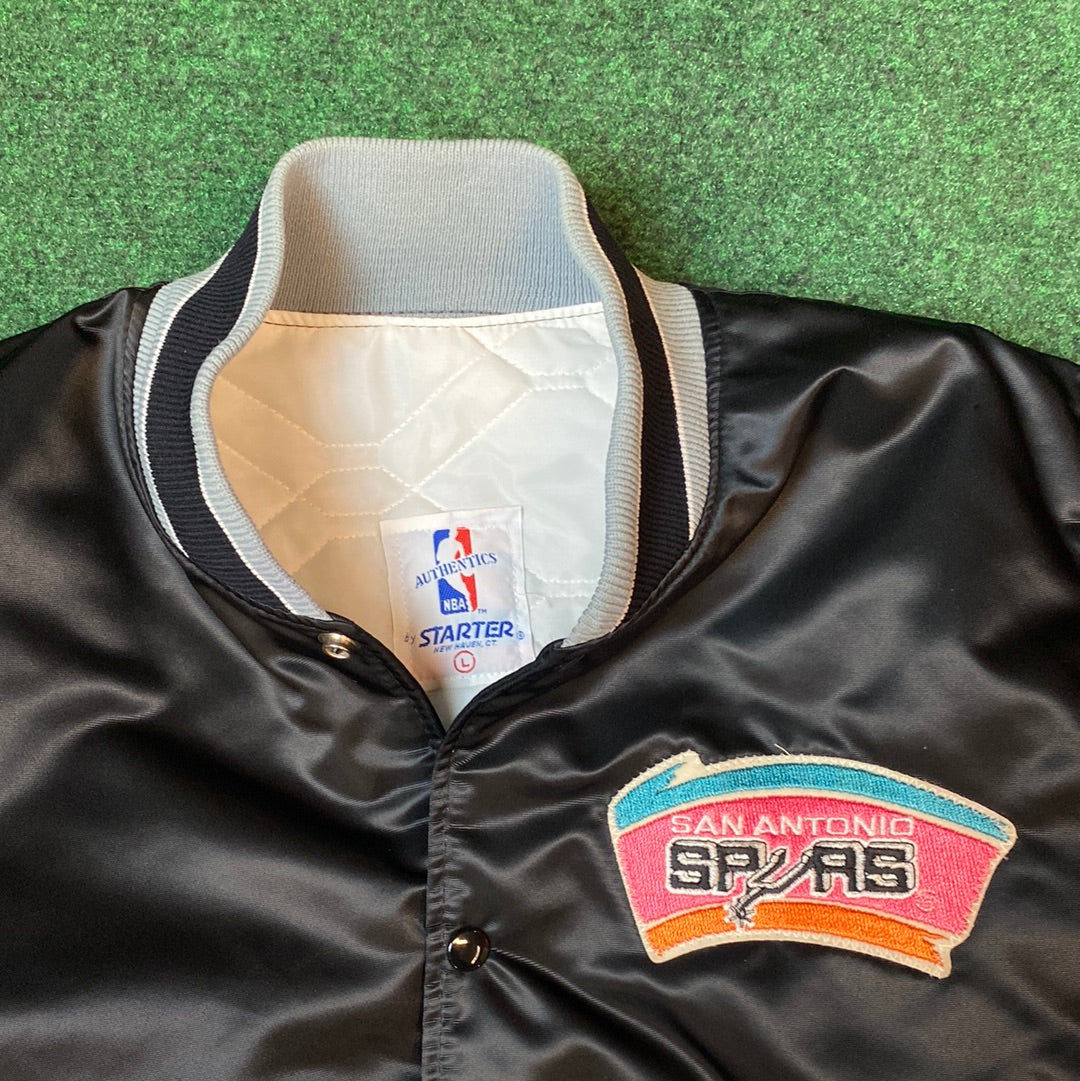 90’s San Antonio Spurs Deadstock Starter Satin NBA Jacket (Large)