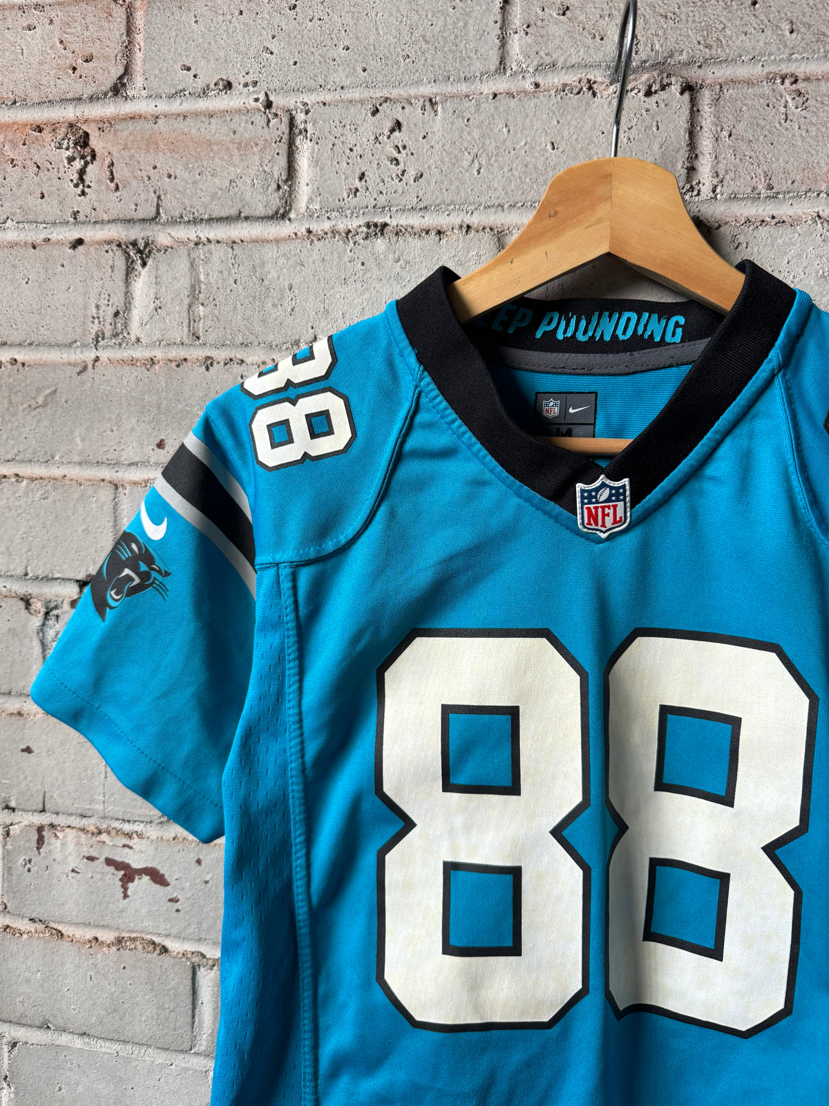 2012 Carolina Panthers Greg Olsen Alternate Blue Nike NFL Jersey (Youth Medium)