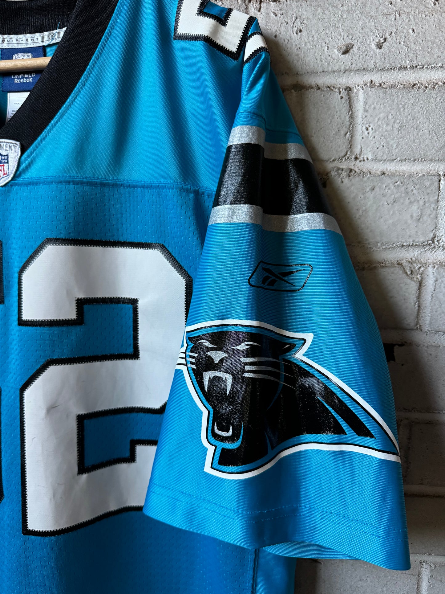 00’s Carolina Panthers Jon Beason Vintage Blue Alternate Stitched Swingman NFL Jersey (Medium)