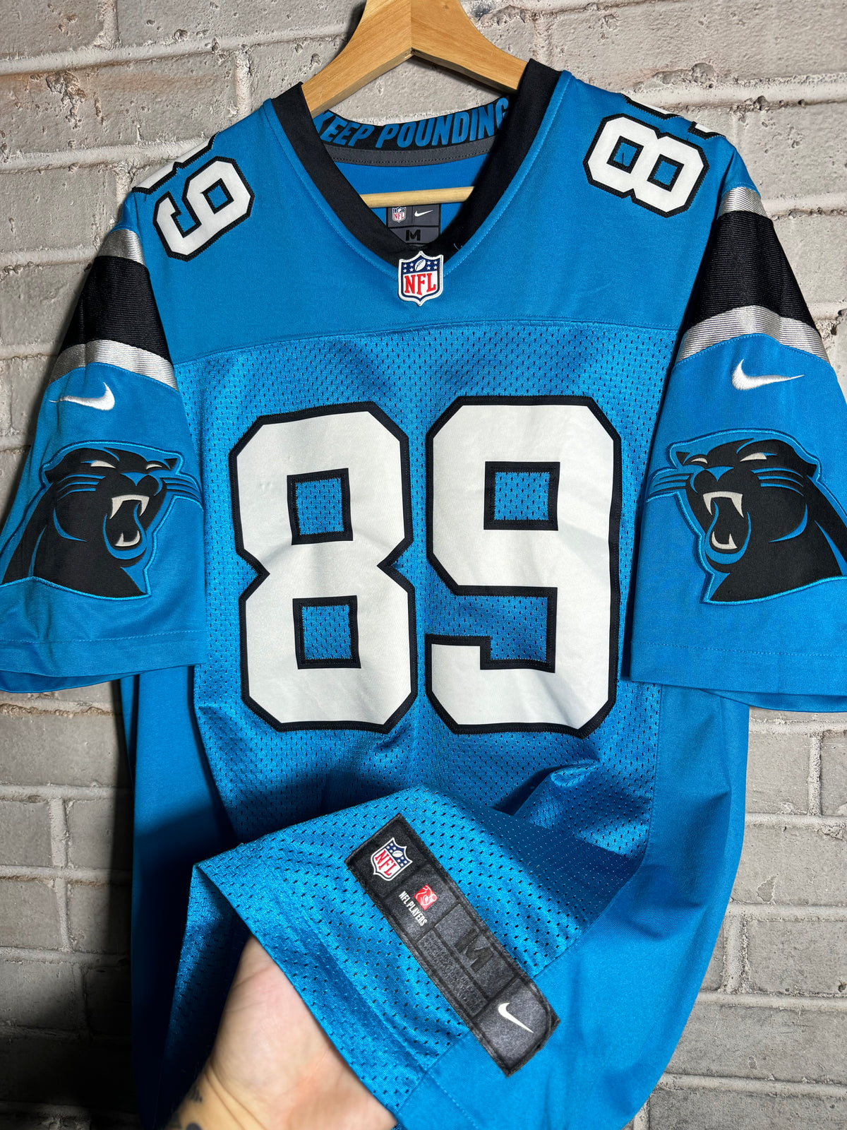 2012 Carolina Panthers Steve Smith Blue Alternate First Gen Nike Vapor Limited Stitched NFL Jersey (Medium)