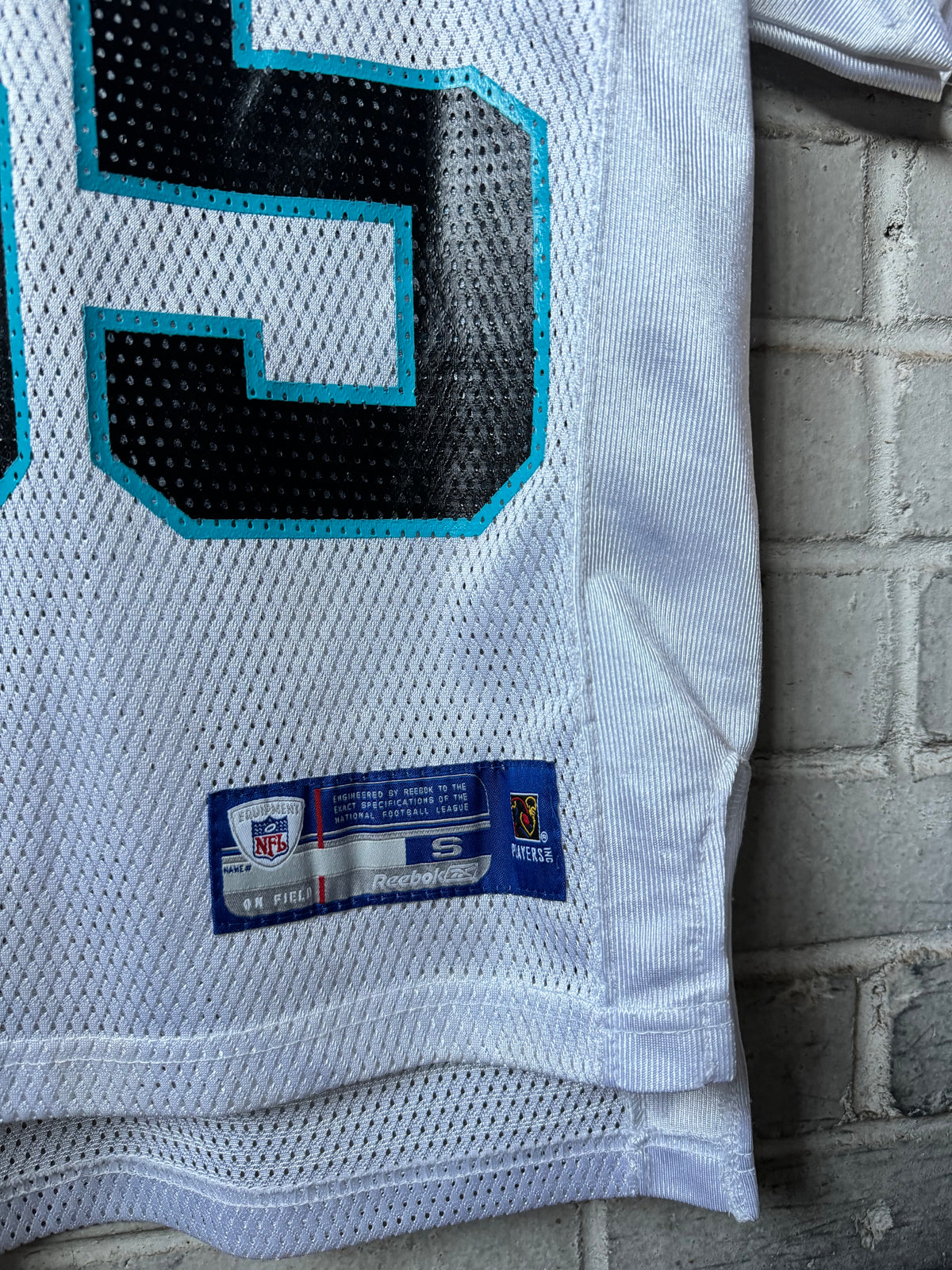 00’s Carolina Panthers Dan Morgan Vintage White Reebok NFL Jersey (Youth Small)