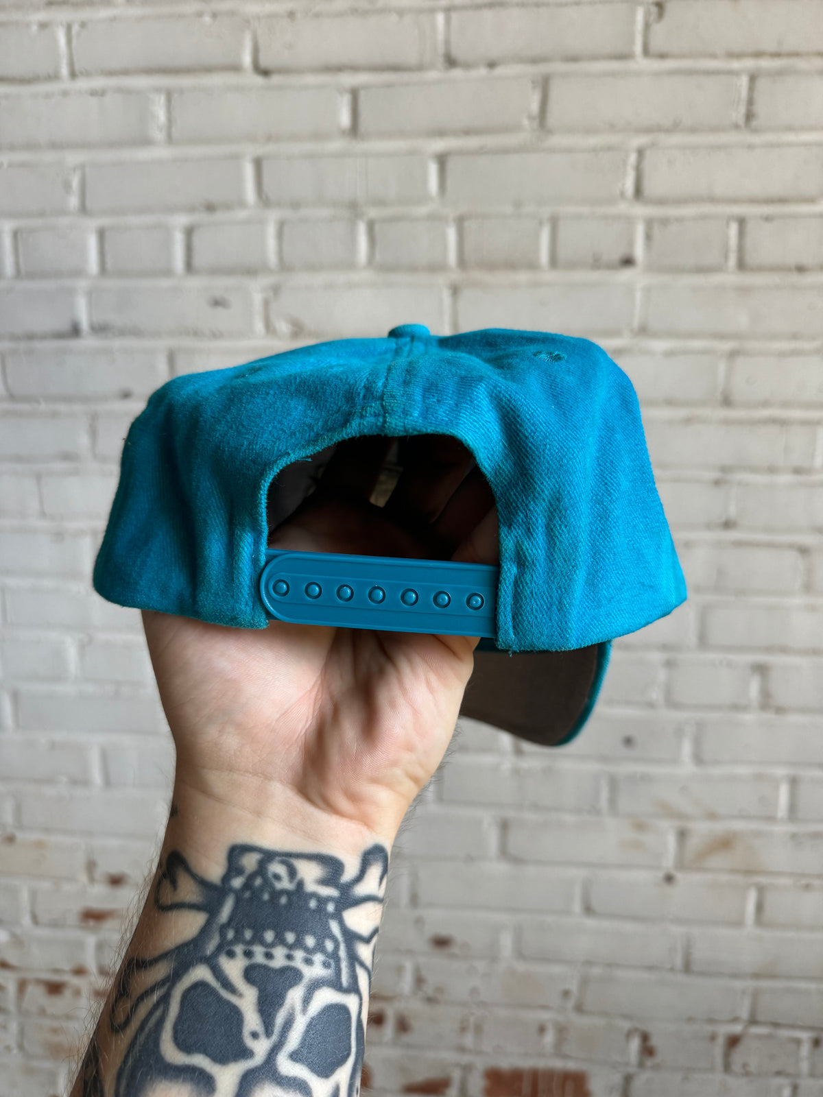 90’s Carolina Panthers Vintage Blue Script Team NFL Snapback Hat (OSFA)