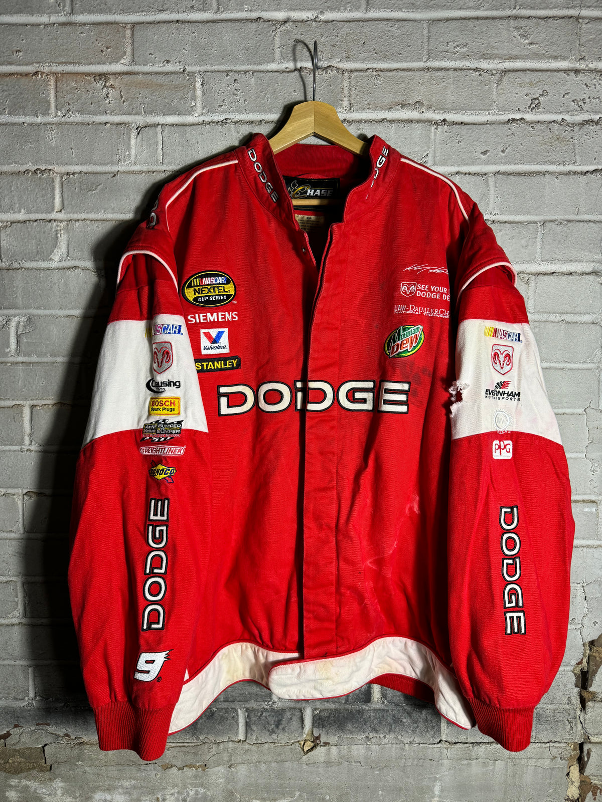 2005 Kasey Kahne Vintage Chase Authentics Dodge NASCAR Nextel Cup Series Fully Embroidered Jacket (XXXL)