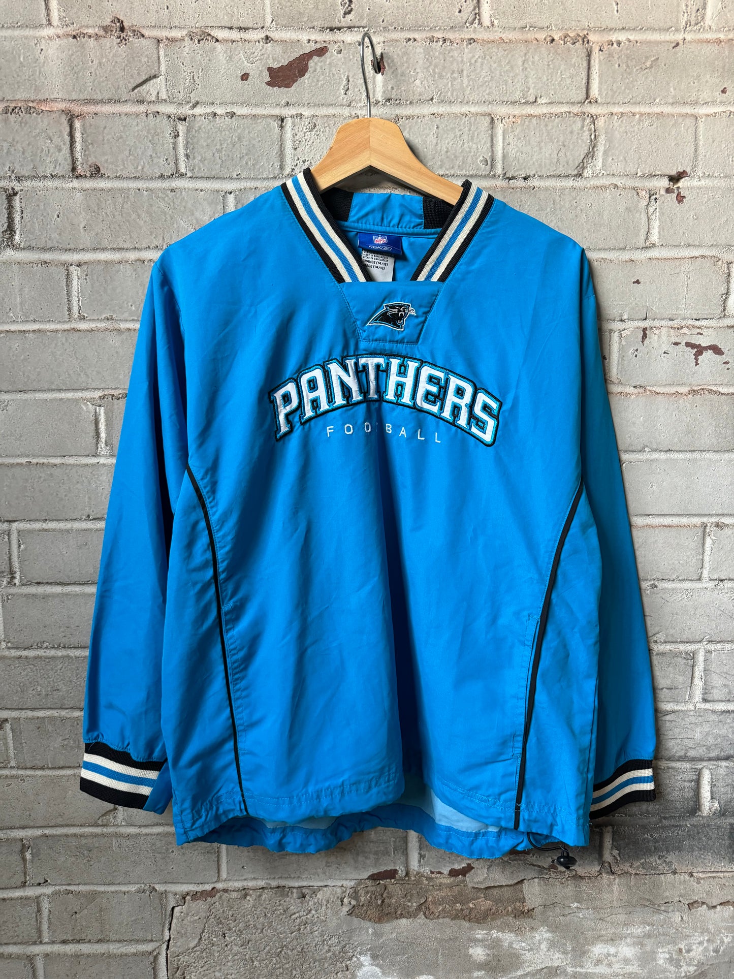 00’s Carolina Panthers Vintage Blue Reebok NFL Pullover (Youth Large)