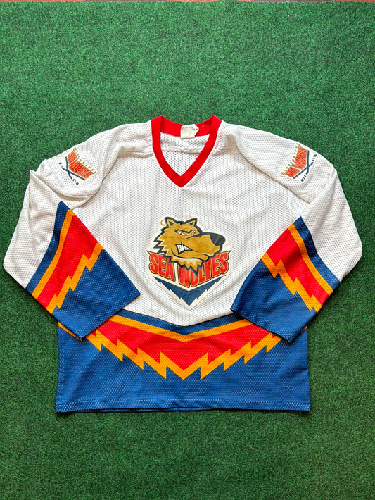90’s Mississippi Sea Wolves Vintage ECHL Hockey Jersey (XXL)