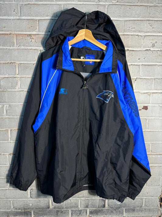 90’s Carolina Panthers Vintage Starter Full Zip NFL Windbreaker Jacket (XL)