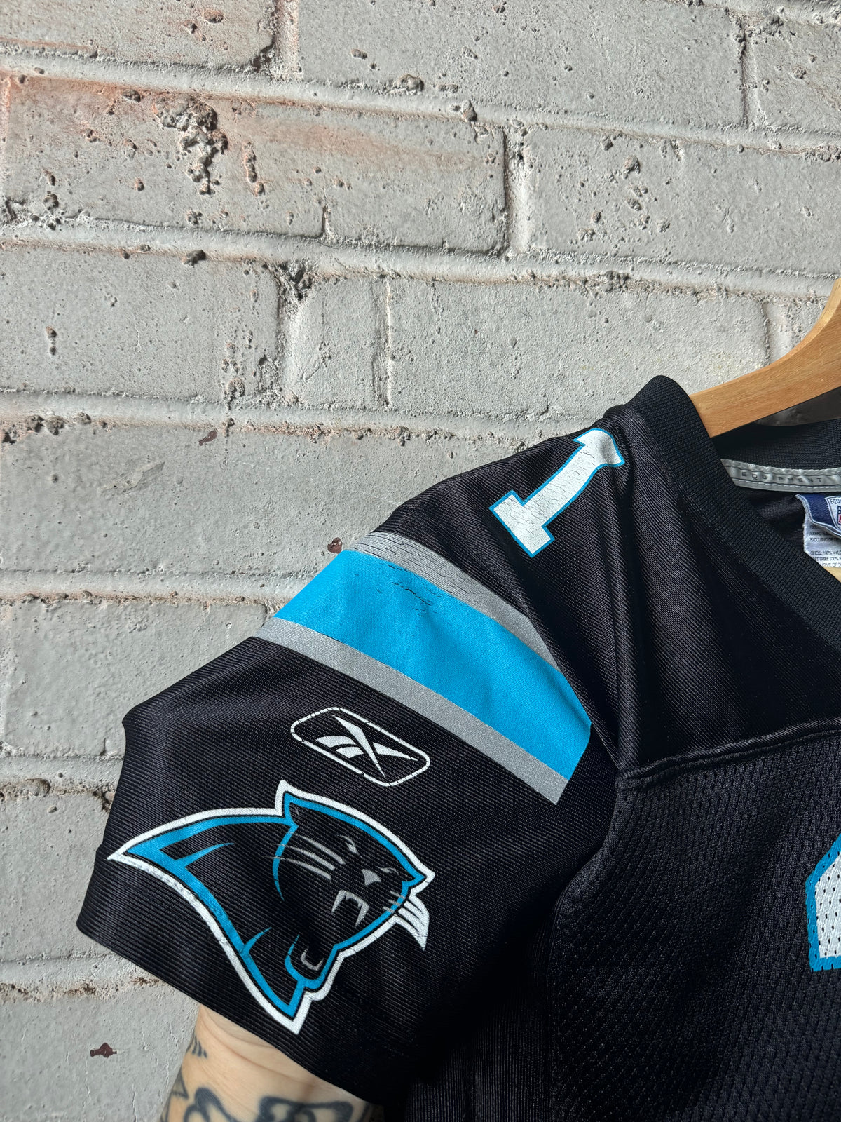 2011 Carolina Panthers Cam Newton Vintage Black Reebok Rookie Season NFL Jersey (Youth Small)