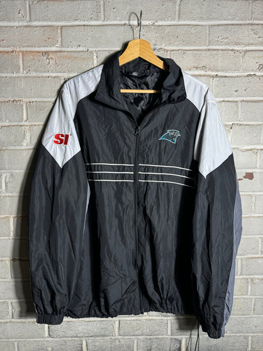 00’s Carolina Panthers x Sports Illustrated Reebok NFL Windbreaker Jacket (Large)