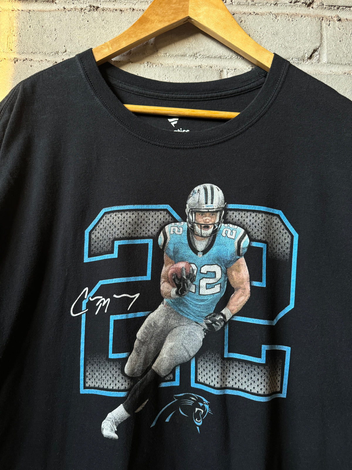 2010’s Carolina Panthers Christian McCaffrey Black NFL Player Tee (XL)