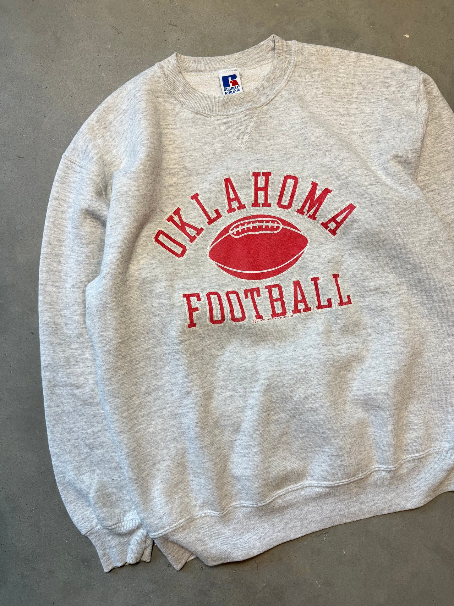 90’s Oklahoma Sooners Football Vintage Russell Athletic Crewneck (Large)