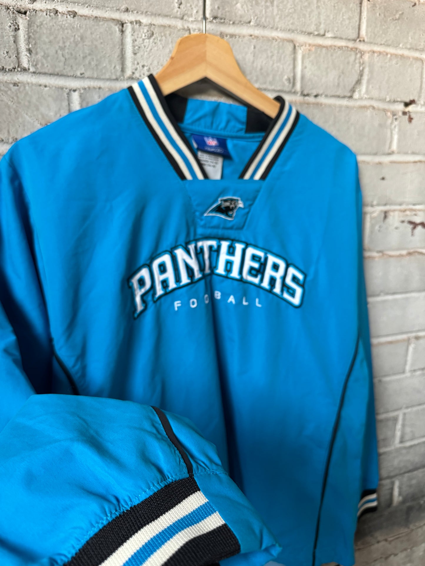 00’s Carolina Panthers Vintage Blue Reebok NFL Pullover (Youth Large)