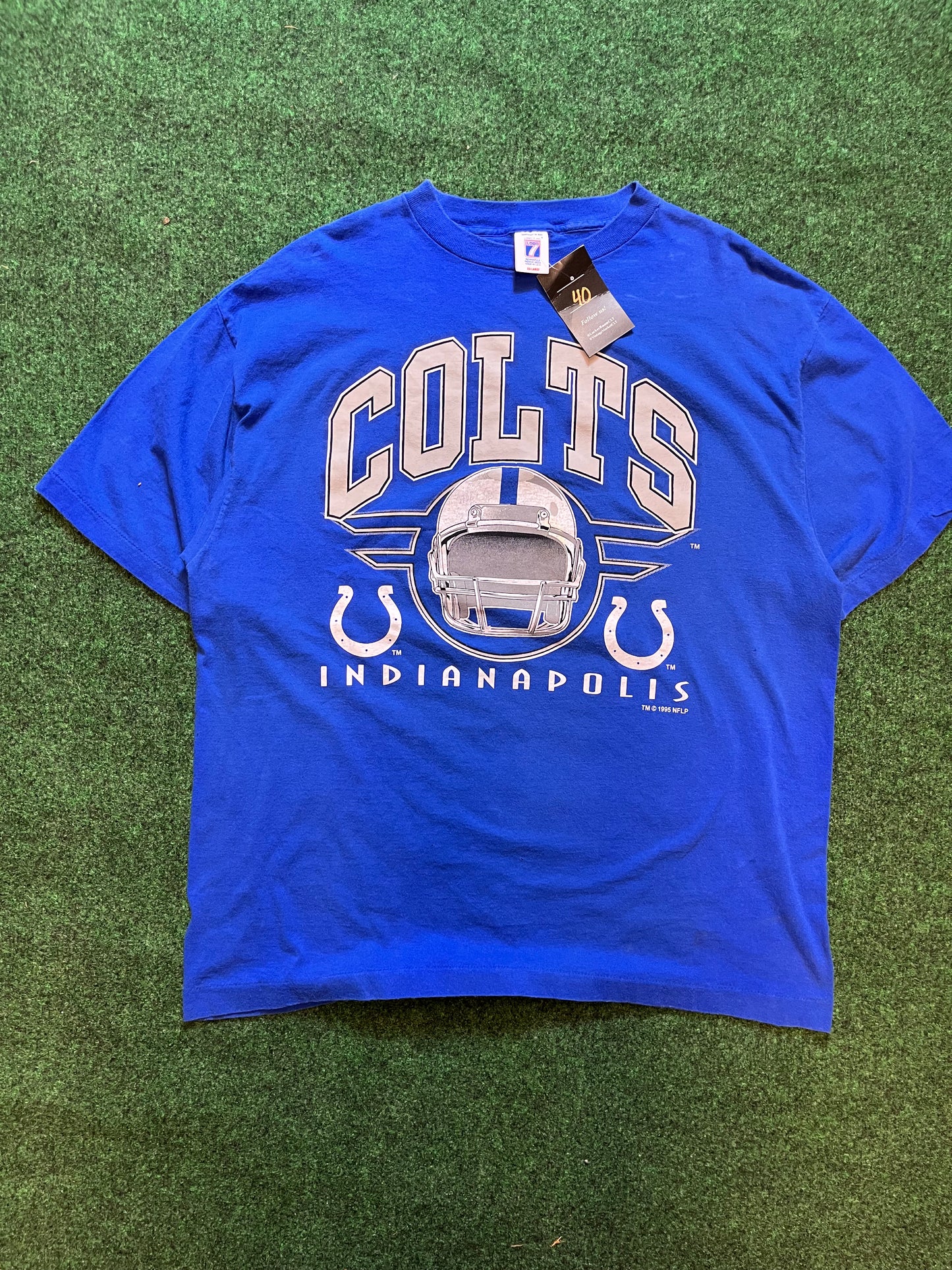 1994 Indianapolis Colts NFL Logo 7 Vintage Tee (XXL)