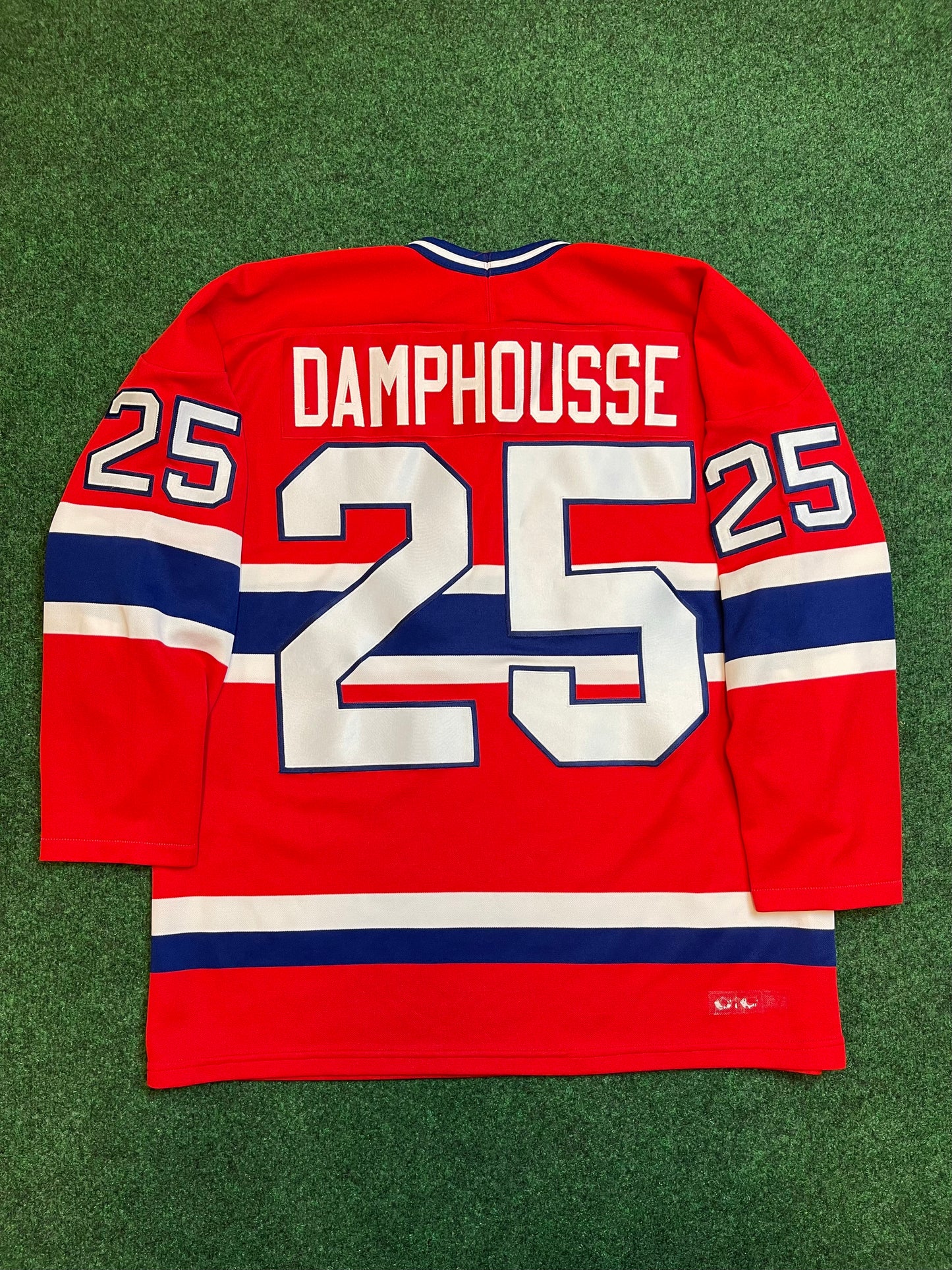 90’s Montreal Canadians Vincent Damphousse Vintage NHL Authentic Hockey Jersey (Large)
