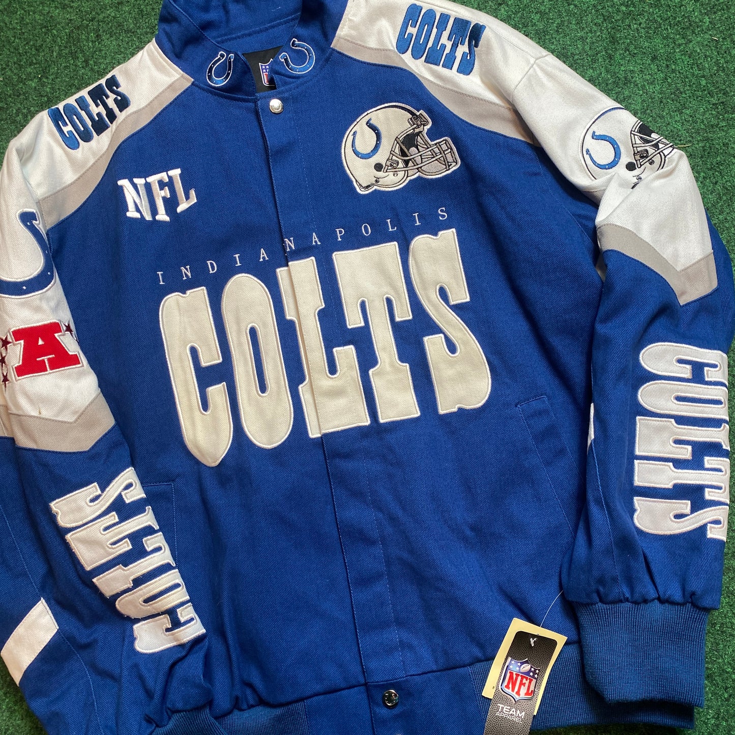 00s Indianapolis Colts Embroidered Deadstock NFL Jacket (XL)