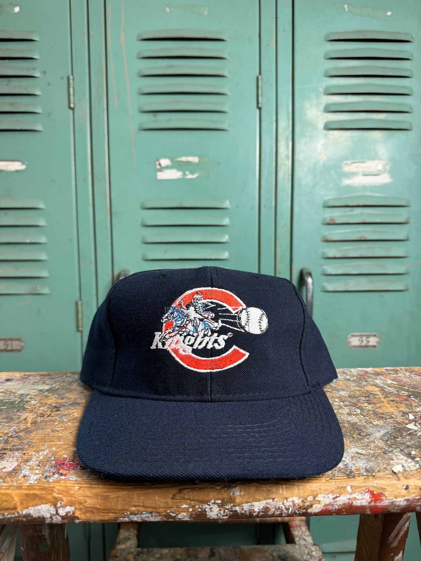 90’s Charlotte Knights Vintage Big Logo MiLB Snapback Hat (OSFA)