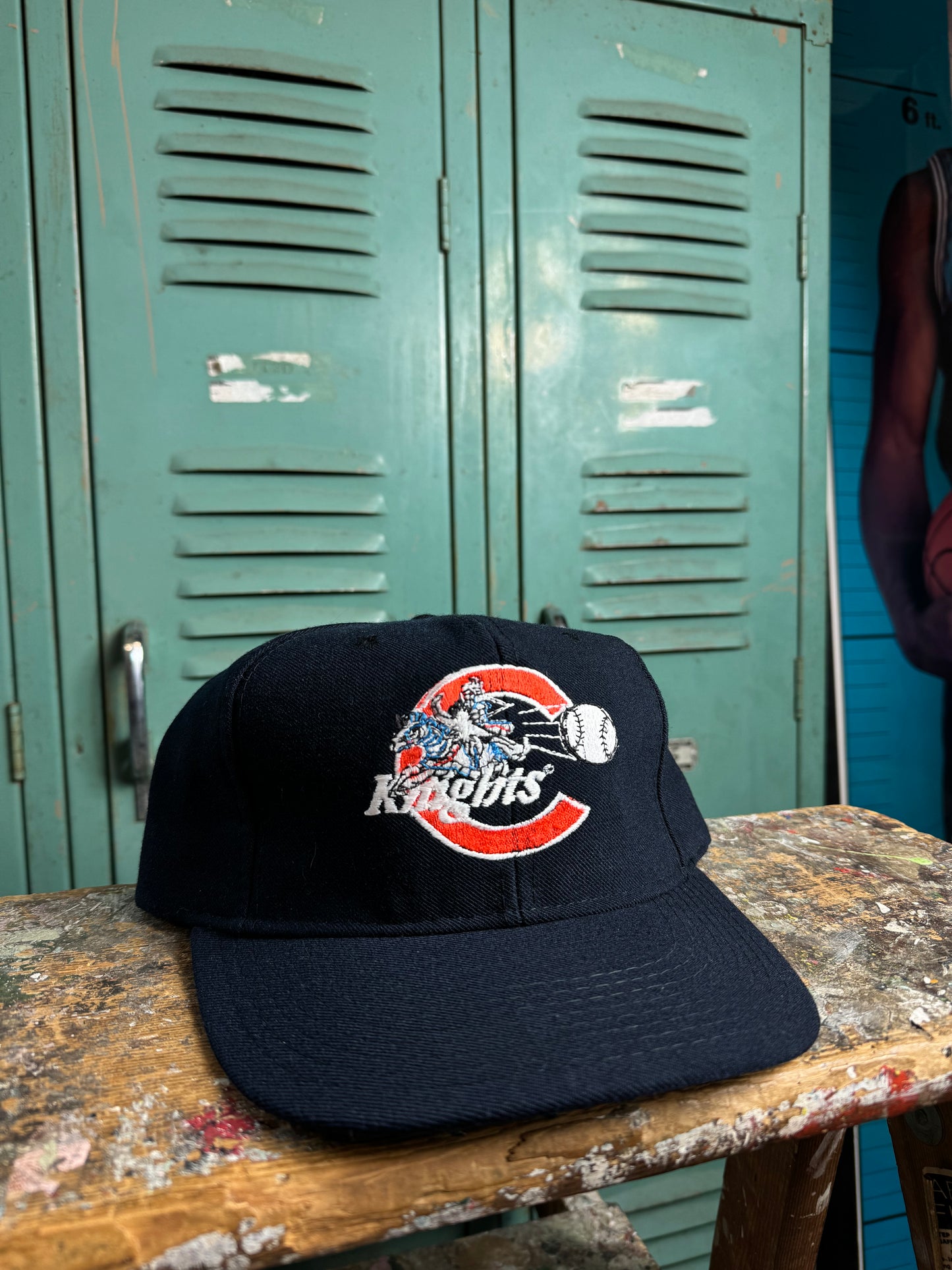 90’s Charlotte Knights Vintage Big Logo MiLB Snapback Hat (OSFA)