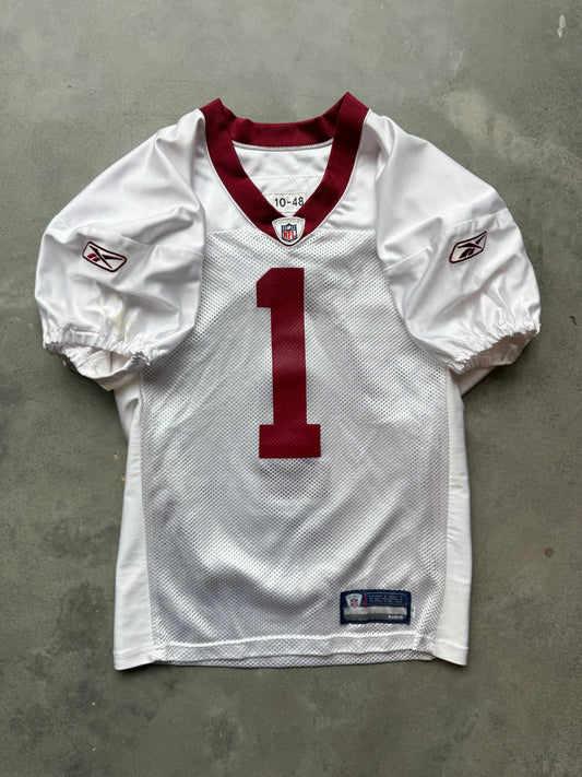 2010 Washington Redskins Sam Paulescu Vintage White Reebok Practice Worn NFL Jersey (Size 48)