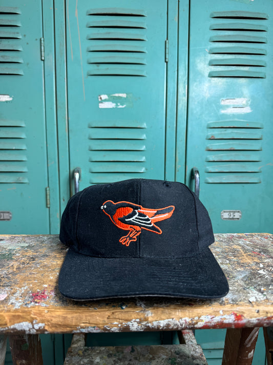 90’s Baltimore Orioles Vintage Plain Logo MLB Snapback Hat (OSFA)