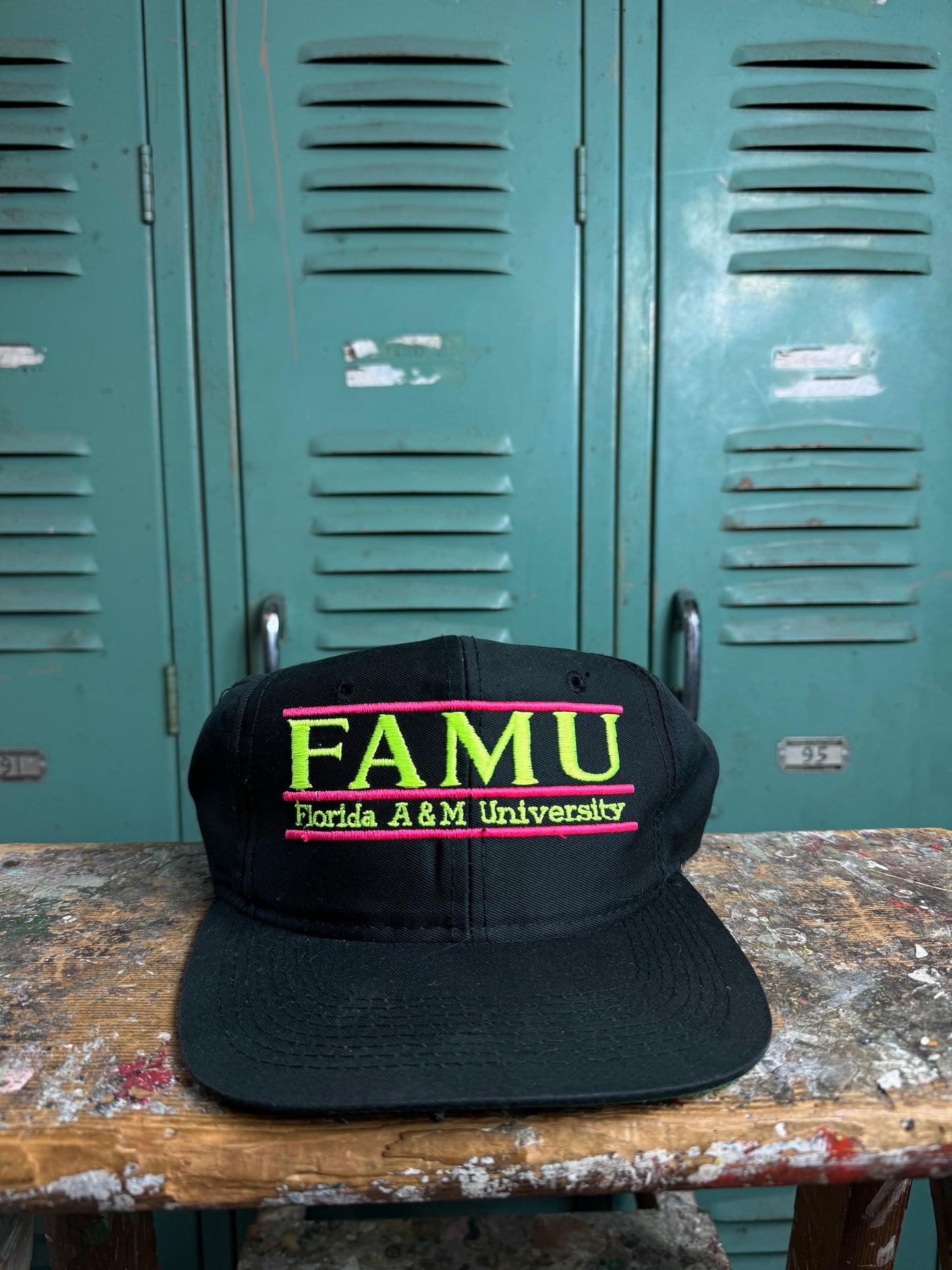 90’s FAMU Rattlers Vintage The Game Bar Logo HBCU Snapback Hat (OSFA)