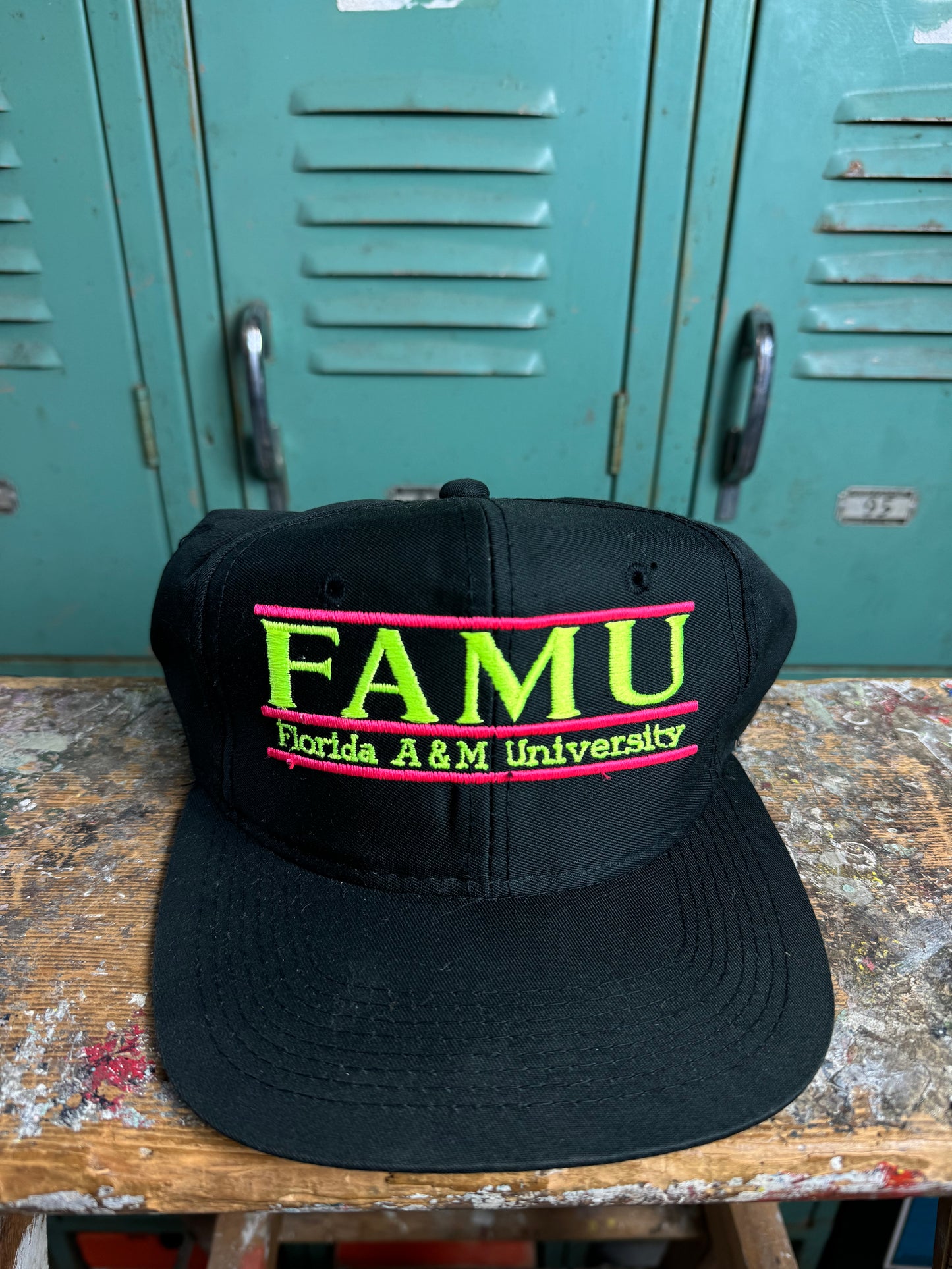 90’s FAMU Rattlers Vintage The Game Bar Logo HBCU Snapback Hat (OSFA)