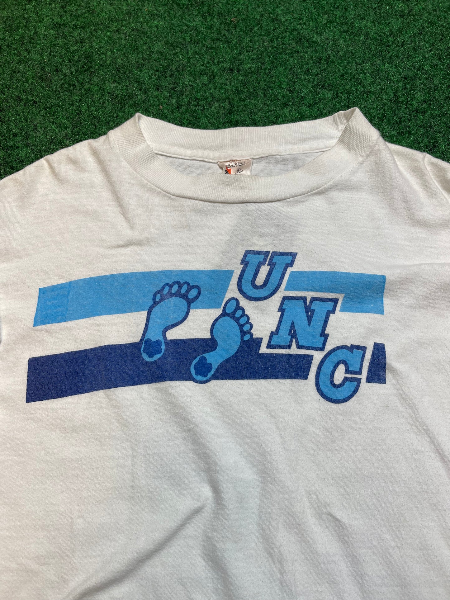 80’s UNC North Carolina Tarheels Vintage College Longsleeve Tee (Slim Large)