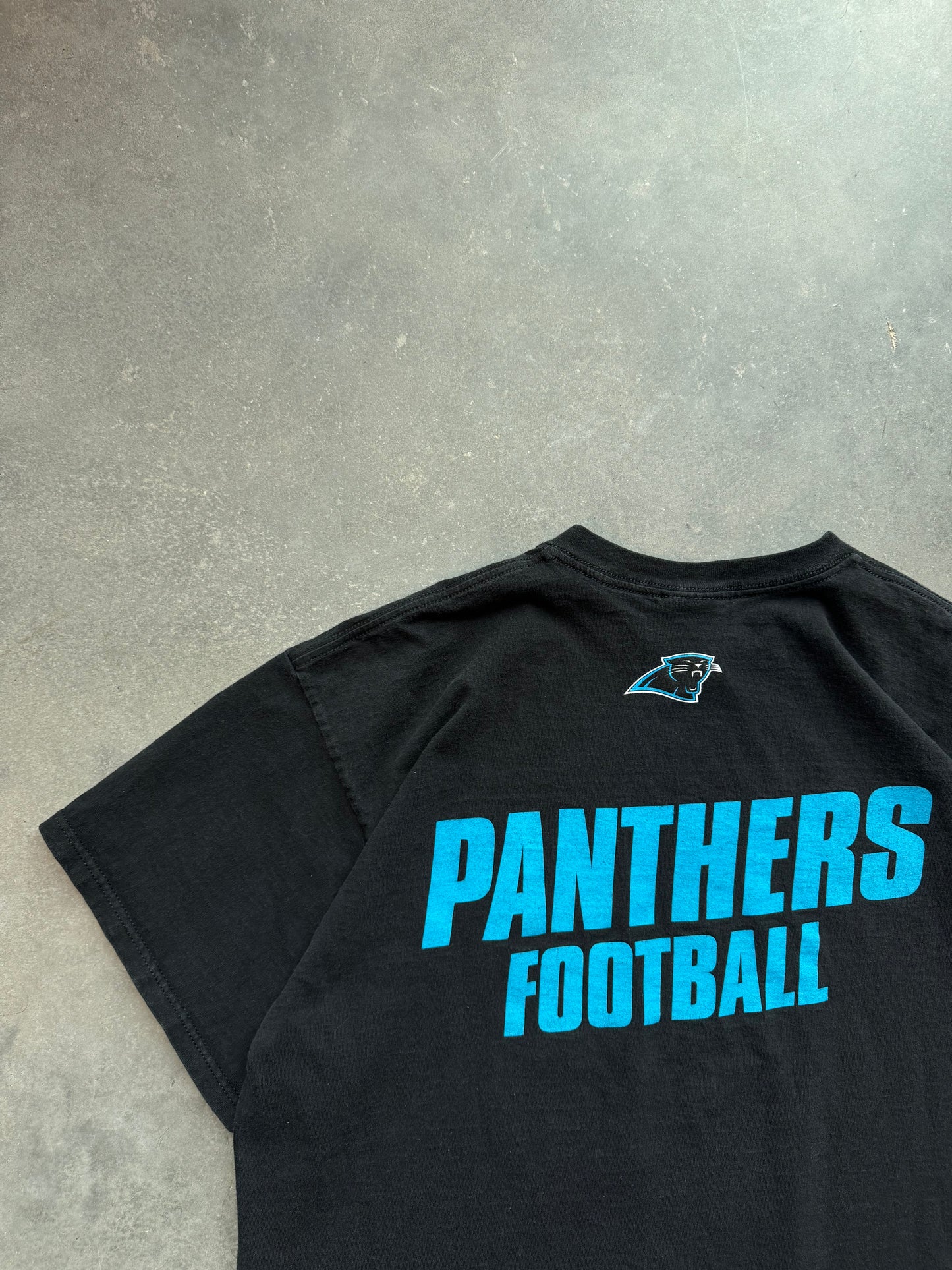 1999 Carolina Panthers Vintage Nike Mini Swoosh Black NFL Tee (XL)