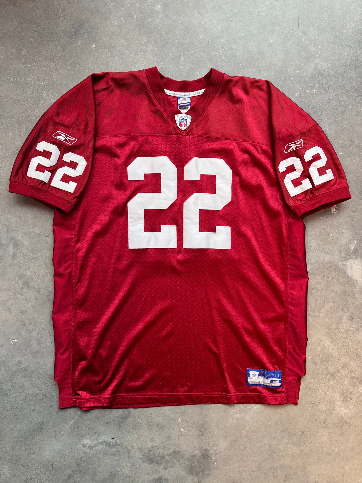 2003 Arizona Cardinals Emmitt Smith Vintage Red Reebok NFL Fully Stitched Jersey (XXL)