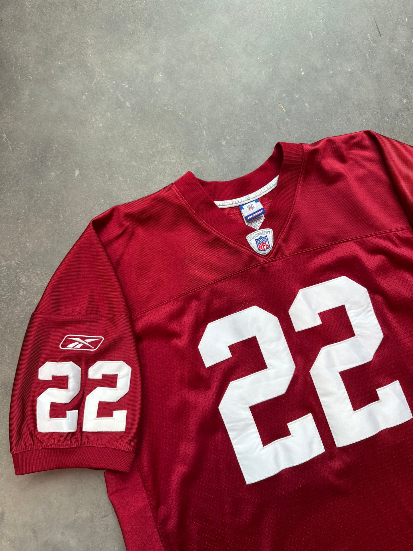 2003 Arizona Cardinals Emmitt Smith Vintage Red Reebok NFL Fully Stitched Jersey (XXL)