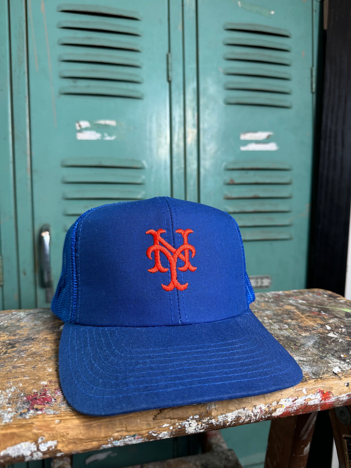 80’s New York Mets Vintage Mesh Trucker Style MLB Snapback Hat (OSFA)