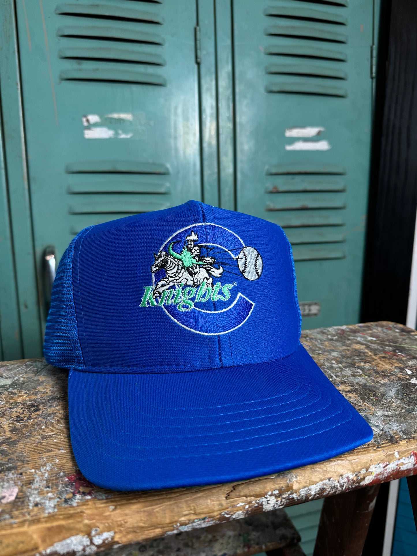 90’s Charlotte Knights Vintage Mesh Trucker Style MiLB Snapback Hat (OSFA)