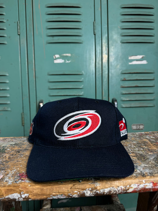 90’s Carolina Hurricanes Vintage Sports Specialties Plain Logo NHL Hockey Snapback Hat (OSFA)