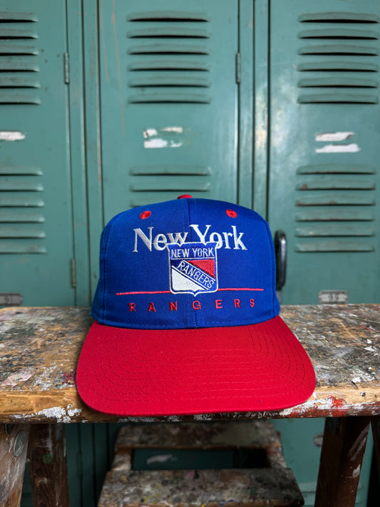 90’s New York Rangers Vintage NHL Hockey Snapback Hat (OSFA)