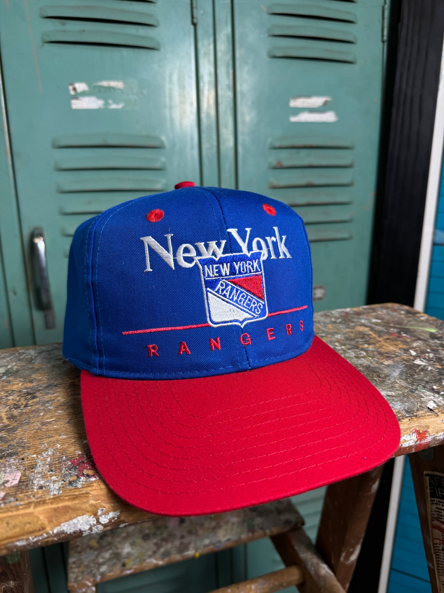 90’s New York Rangers Vintage NHL Hockey Snapback Hat (OSFA)