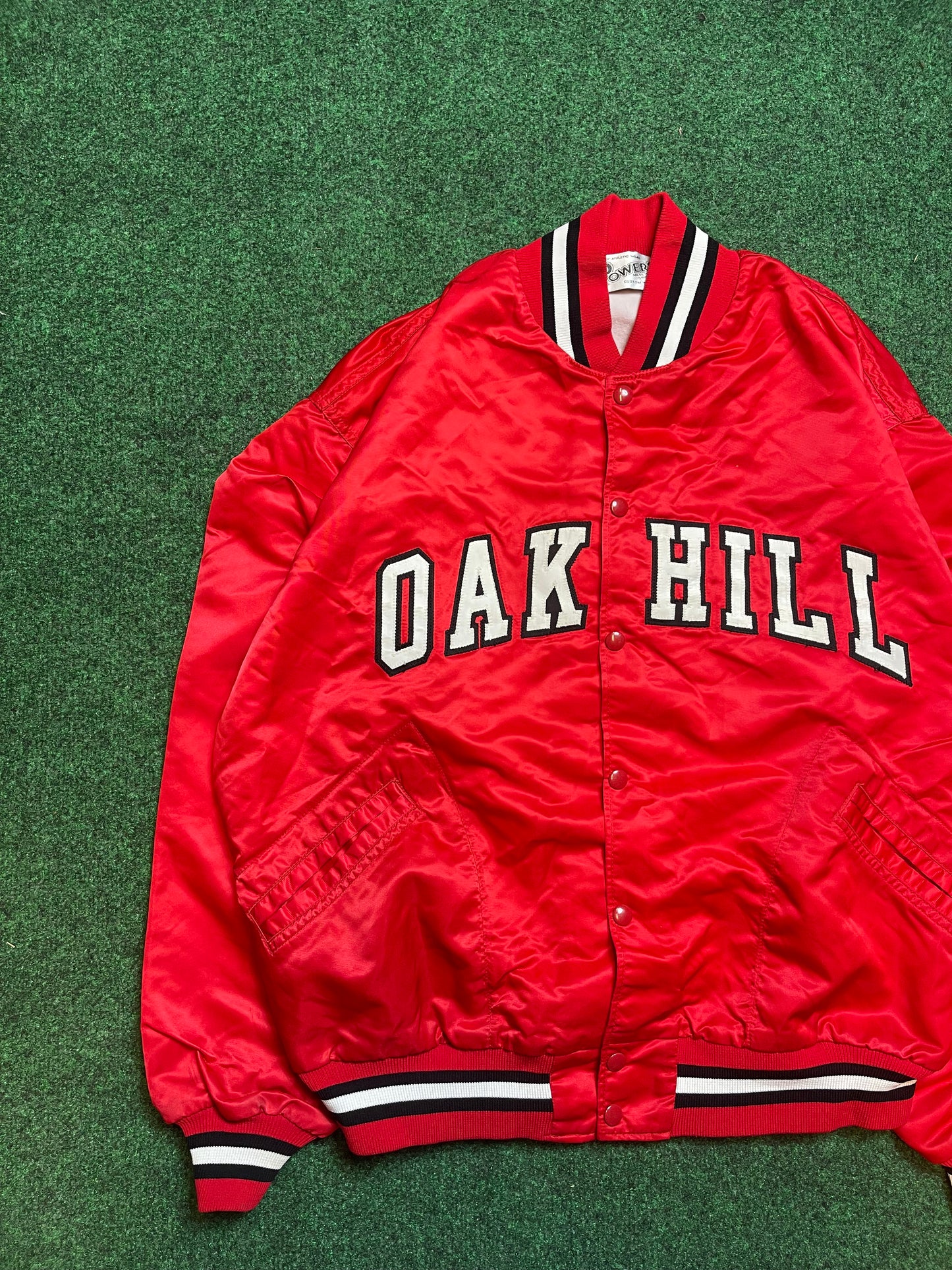80’s Oak Hill Vintage Satin Jacket (Large)
