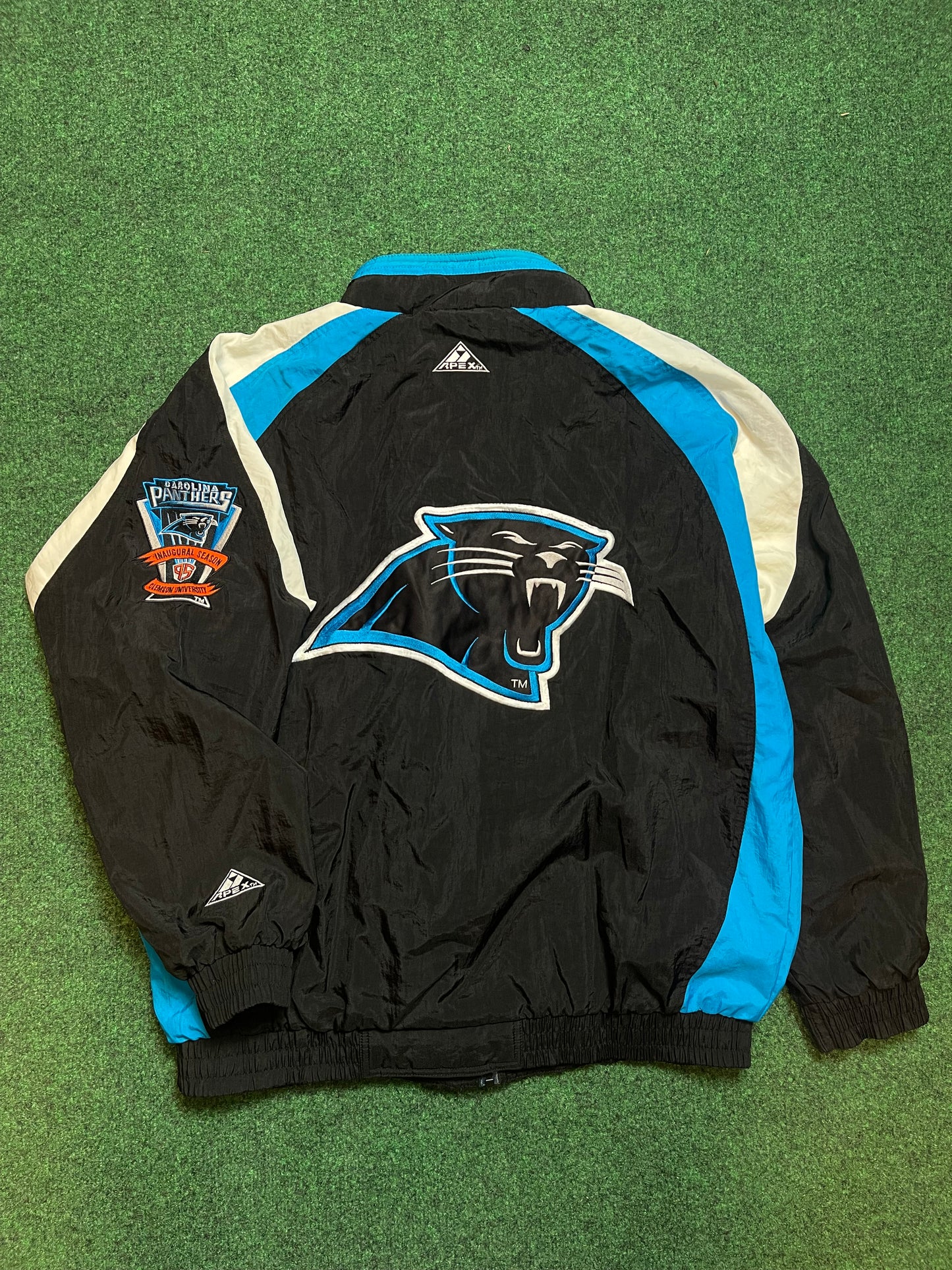 1995 Carolina Panthers Vintage Apex One Inaugural Season NFL Jacket (XL)