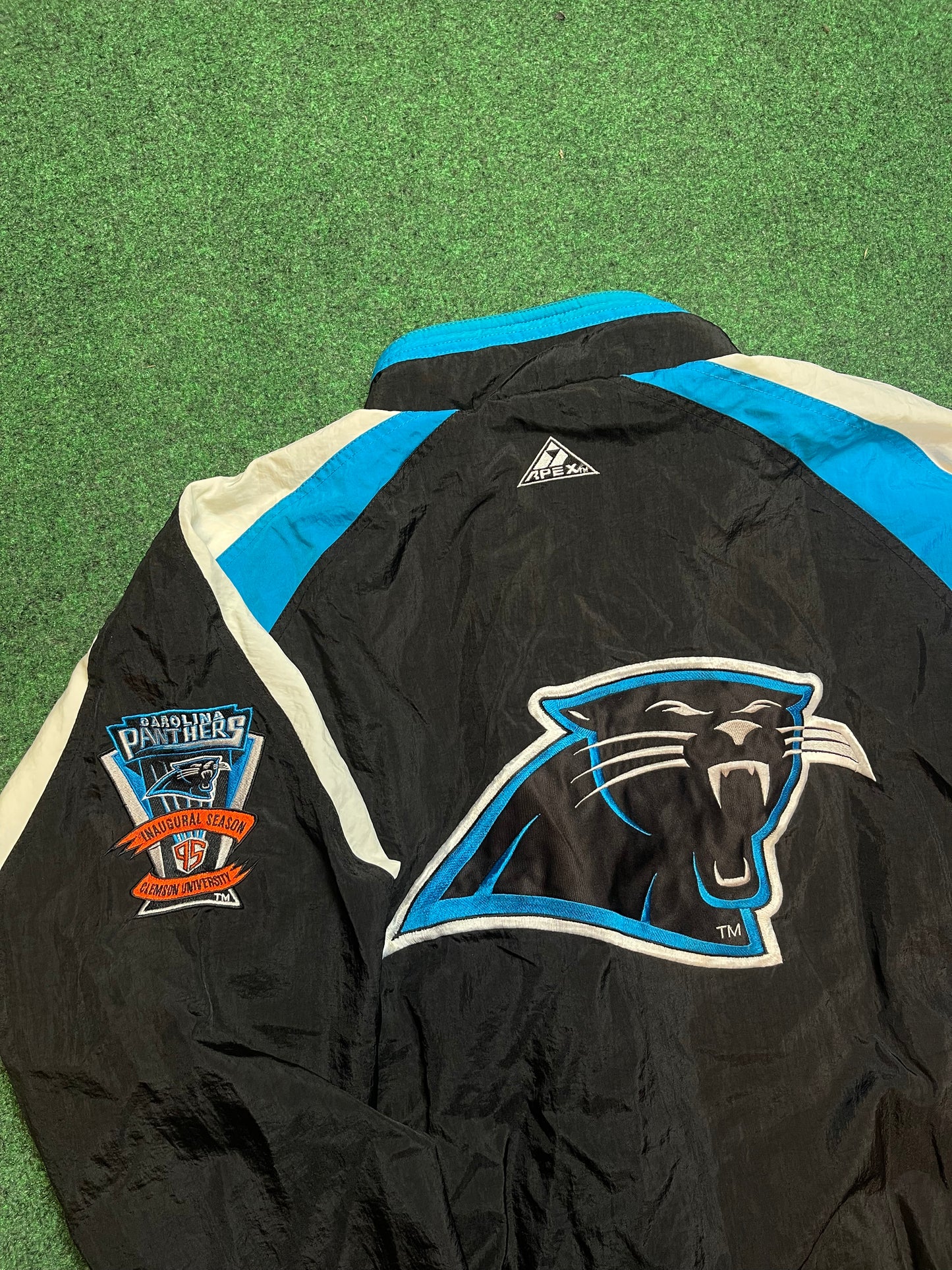 1995 Carolina Panthers Vintage Apex One Inaugural Season NFL Jacket (XL)