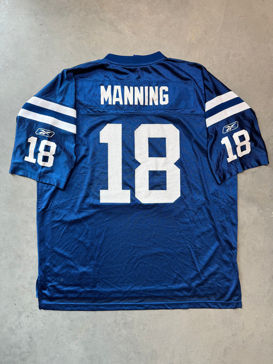 00’s Indianapolis Colts Peyton Manning Vintage Reebok NFL Jersey (XXL)