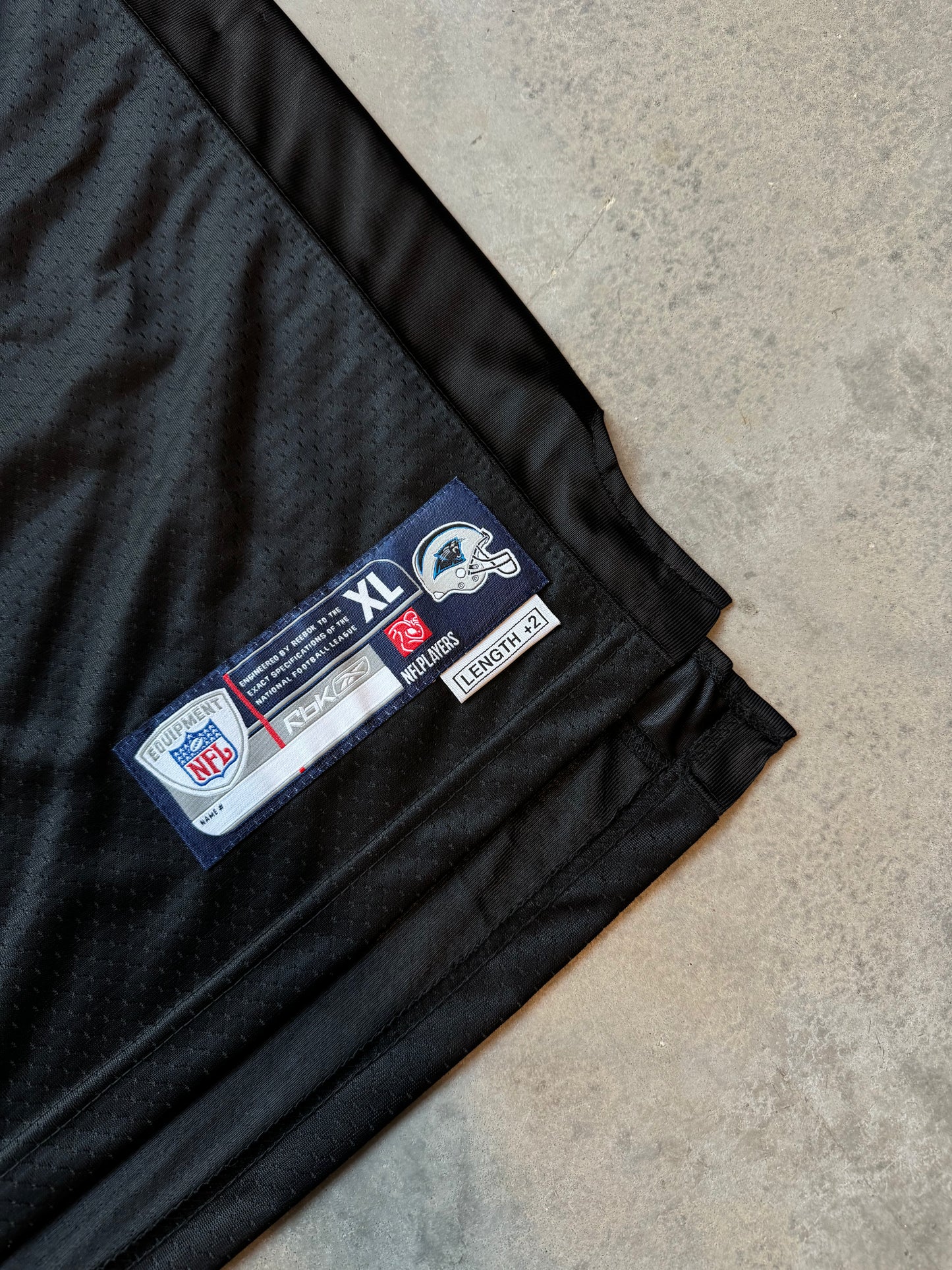 2008 Carolina Panthers Dwayne Jarrett Vintage Black Reebok Stitched NFL Jersey - Deadstock & Autographed (Size XL)