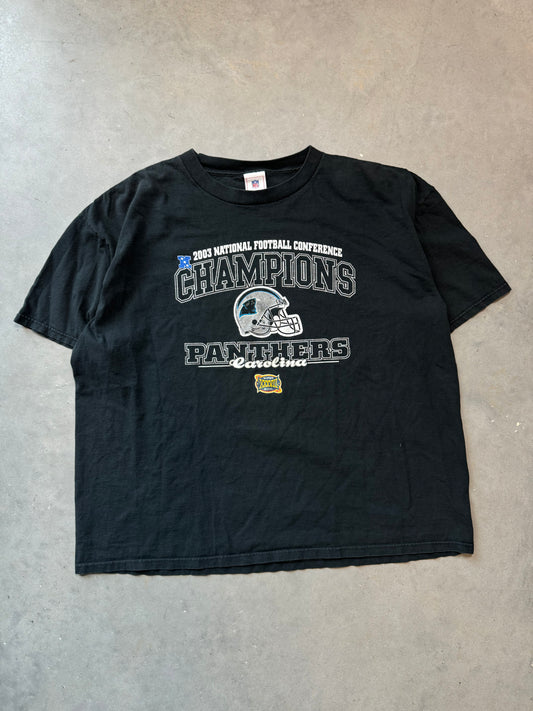 2003 Carolina Panthers Vintage NFC Champions Super Bowl XXXVIII NFL Tee (XXL)