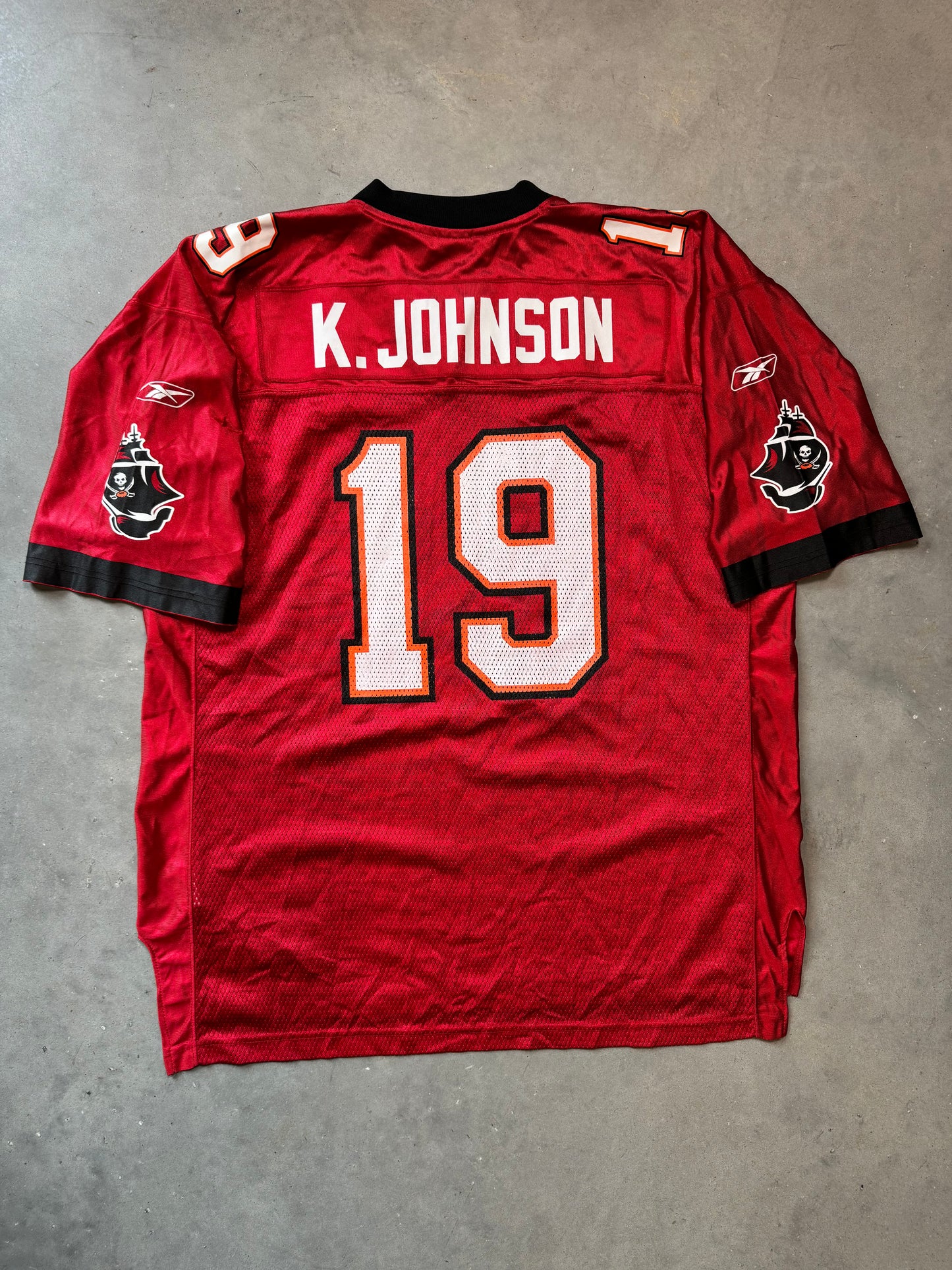 00’s Tampa Bay Buccaneers Keyshawn Johnson Vintage Reebok NFL Jersey (XL)