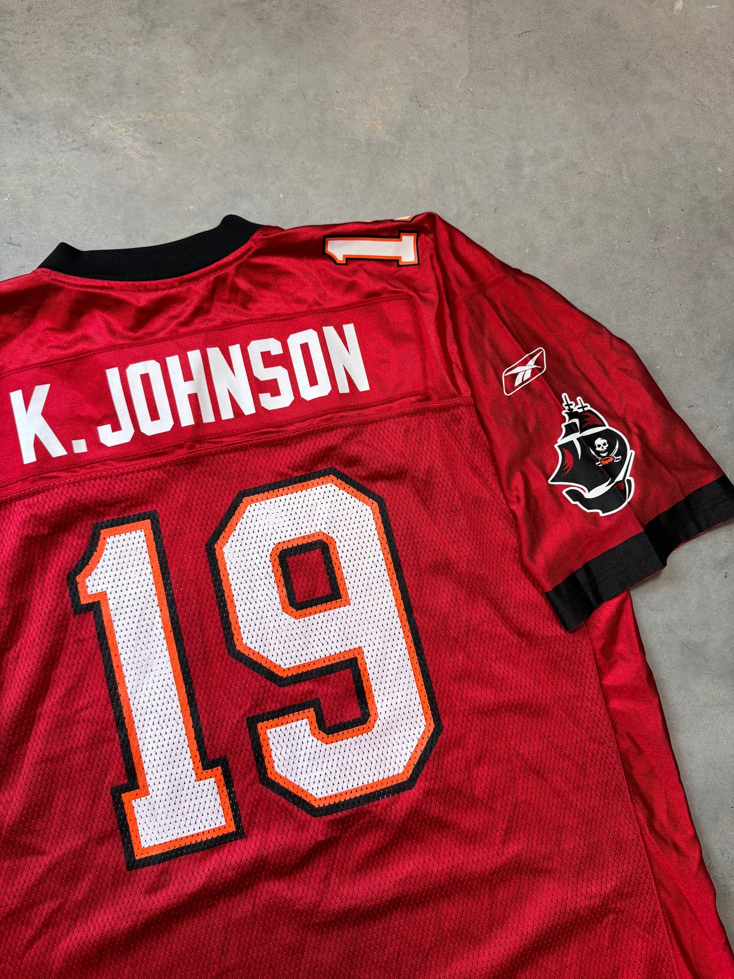 00’s Tampa Bay Buccaneers Keyshawn Johnson Vintage Reebok NFL Jersey (XL)