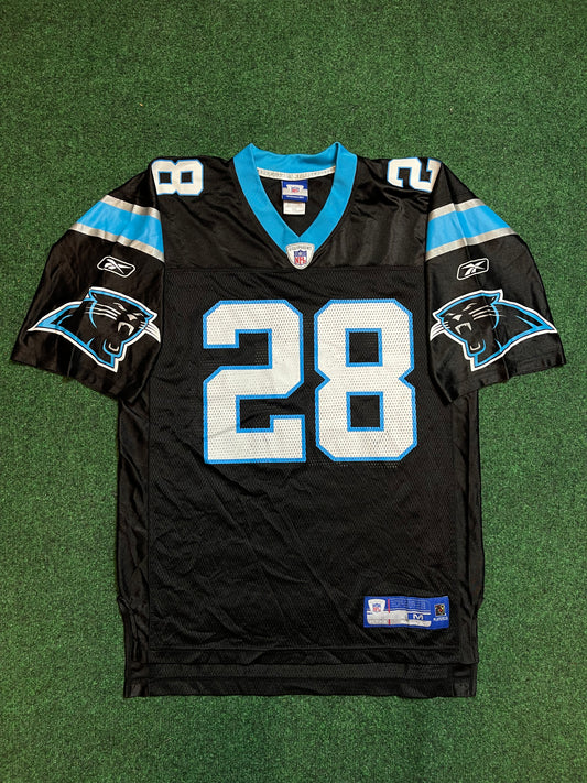 00’s Carolina Panthers Jonathan Stewart Vintage Reebok NFL Jersey (Medium)