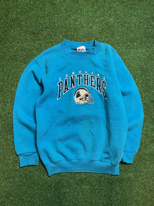 90’s Carolina Panthers Vintage Pro Player Embroidered Crewneck (XS)