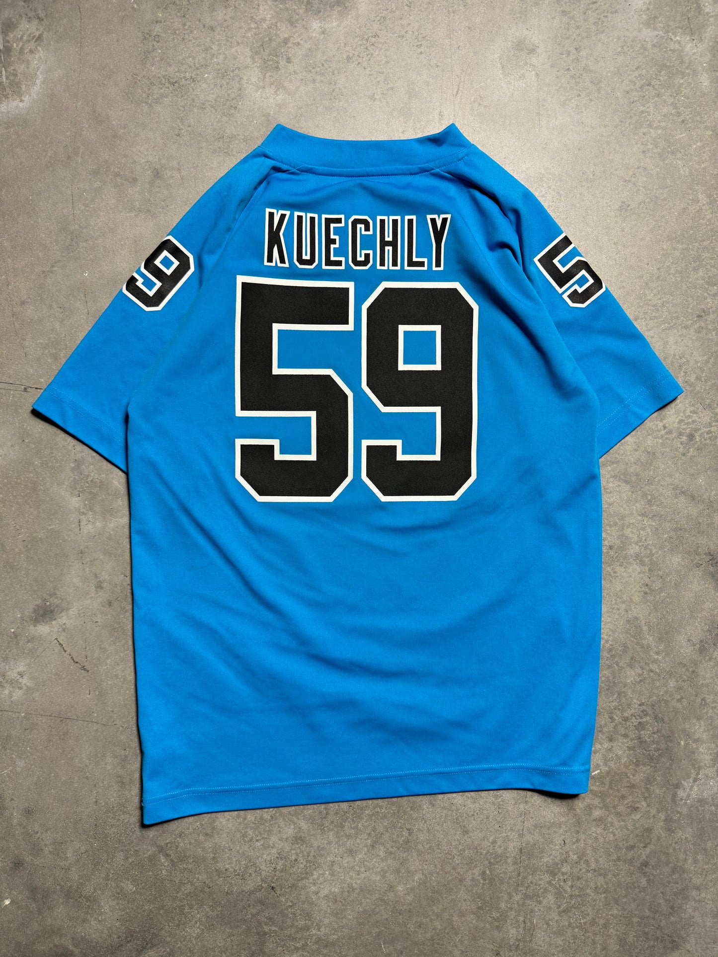 2010’s Carolina Panthers Luke Kuechly Blue NFL Jersey (Youth Large)