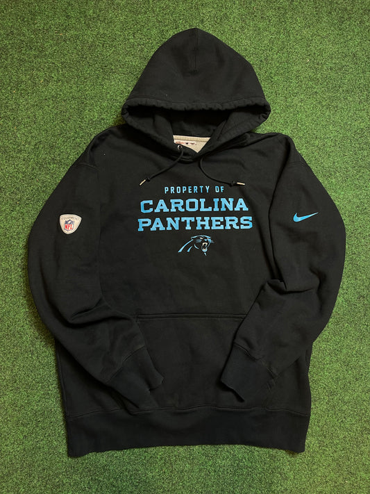 2015 Carolina Panthers Team Issued Heavyweight Nike Hoodie (Large)