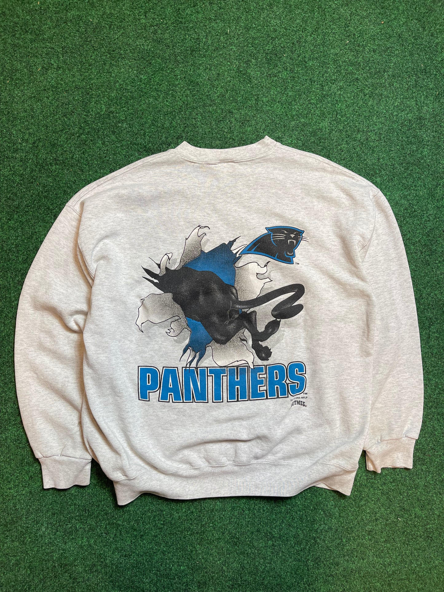 1993 Carolina Panthers Vintage Nutmeg Mills NFL Breakthrough Crewneck (XL)