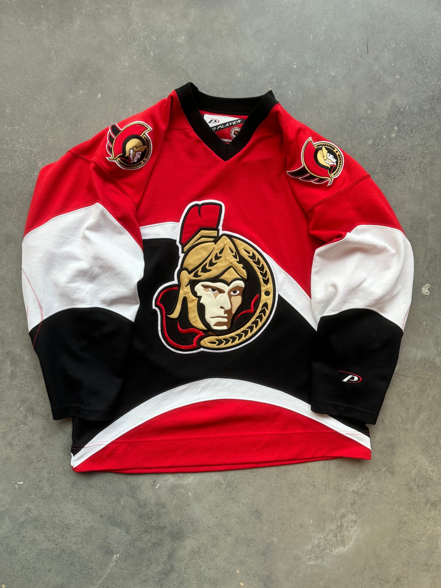 90’s Ottawa Senators Vintage Red Pro Player NHL Hockey Jersey (XL)