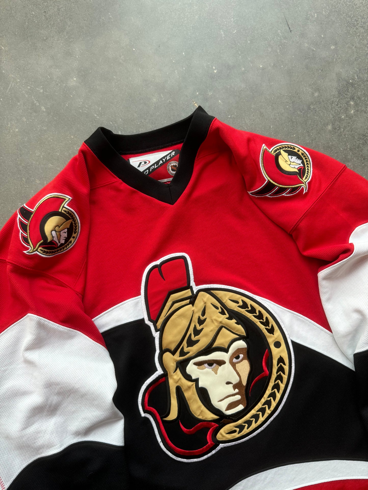 90’s Ottawa Senators Vintage Red Pro Player NHL Hockey Jersey (XL)