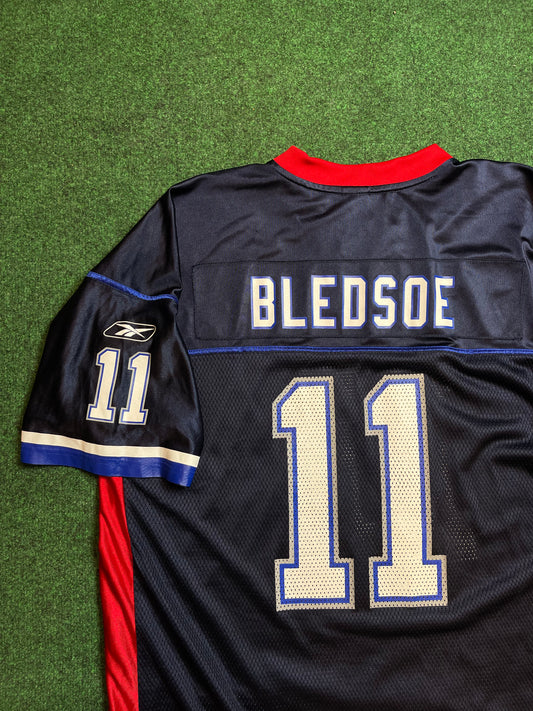 00’s Buffalo Bills Drew Bledsoe Vintage Reebok NFL Jersey (XXL)